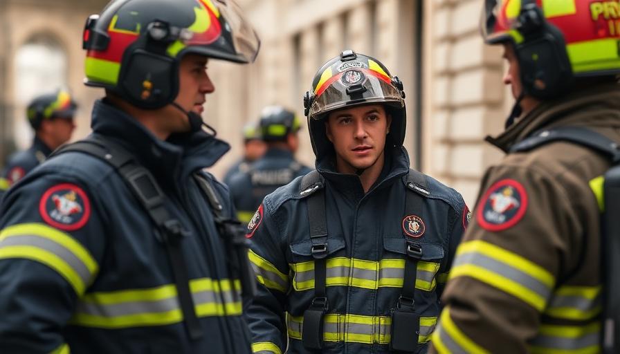 Pompiers et policiers en intervention